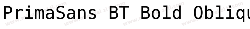 PrimaSans BT Bold Oblique字体转换